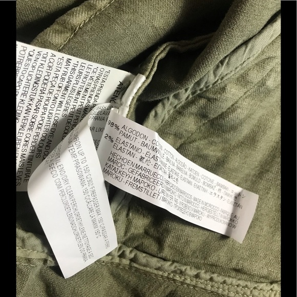 Zara Trafaluc outerwear military peplum jean XS - Picture 8 of 9